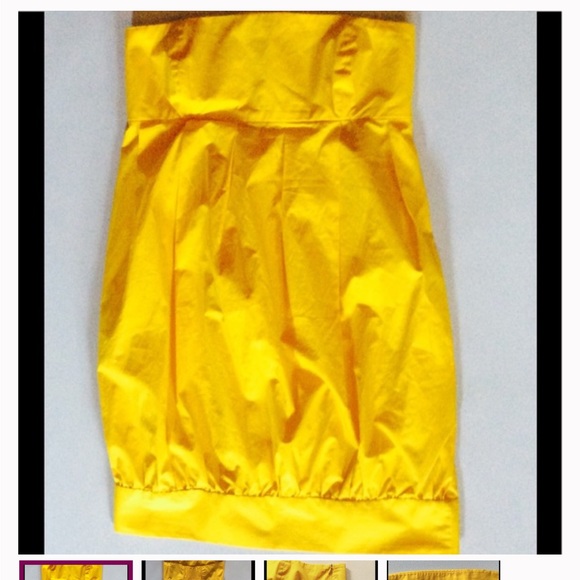 Zara Dresses & Skirts - ZARA Basic Tube Dress Size S Yellow